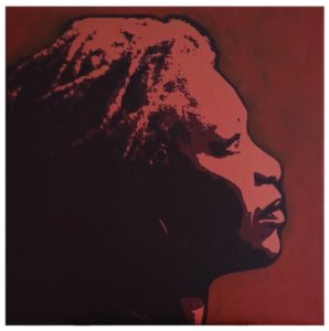 Toni Morrison ritratto numero uno Chiara Cinelli 2021 tecnica mista su tela 45x45 cm